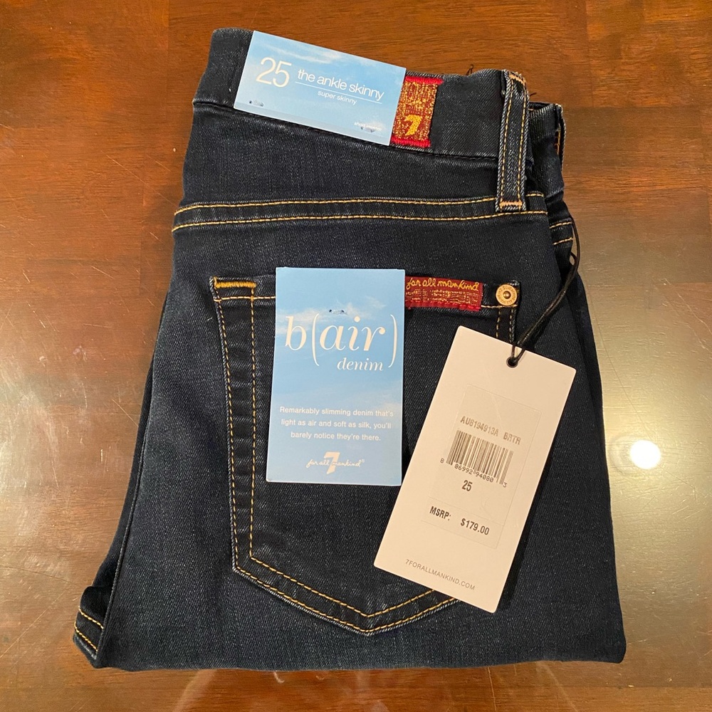 7 For All Mankind Jeans Skinny Women’s Size 25